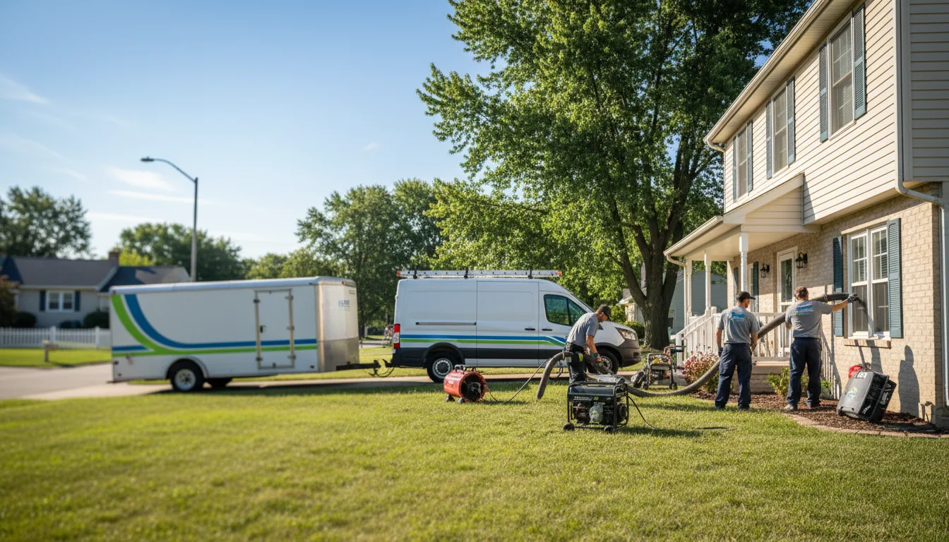 Flooded Basement Restoration And Cleanup With Repair in Loretto, MI near me